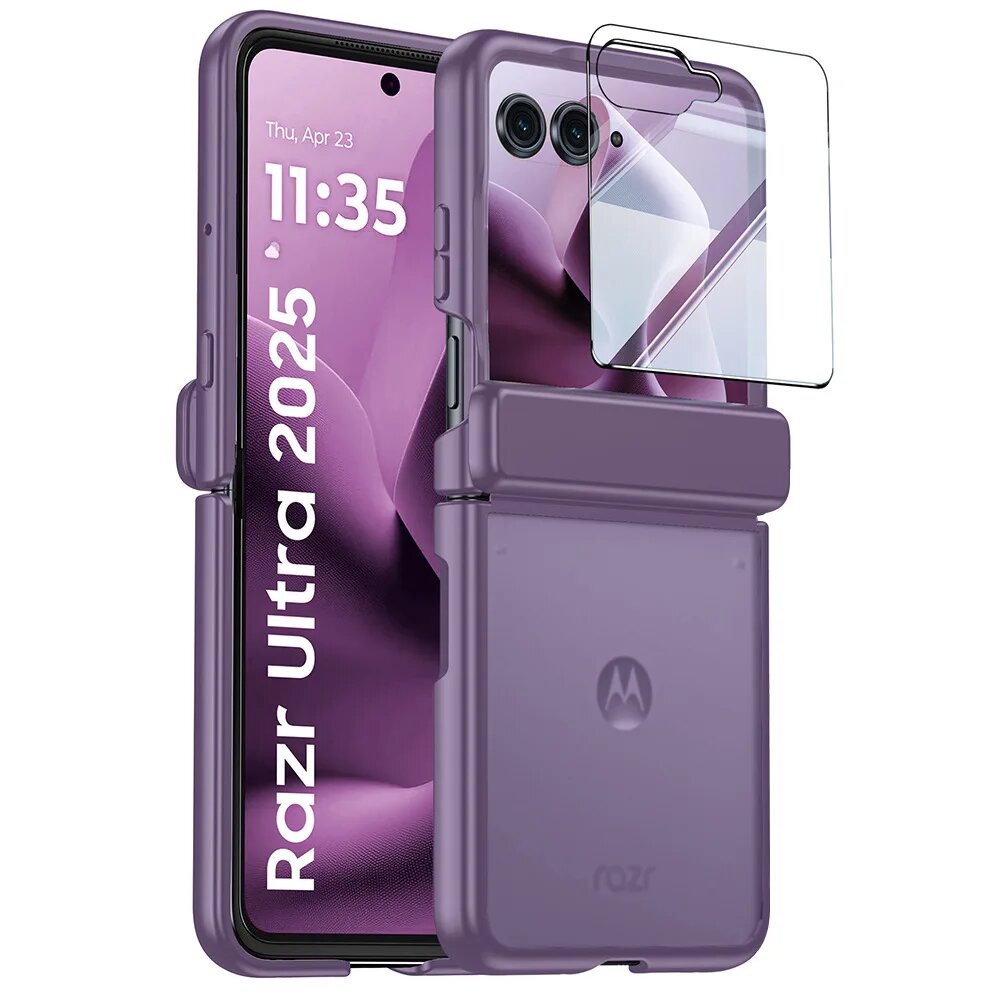 Чехол для Moto Razr 50 60 Ultra 2024 2025 Моторола Ражр 60 Ультра, Фиолетовый, Without Magsafe
