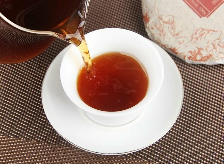 Чай пуэр Коричневый горный блин 100 грамм 2020 года - фотография № 8