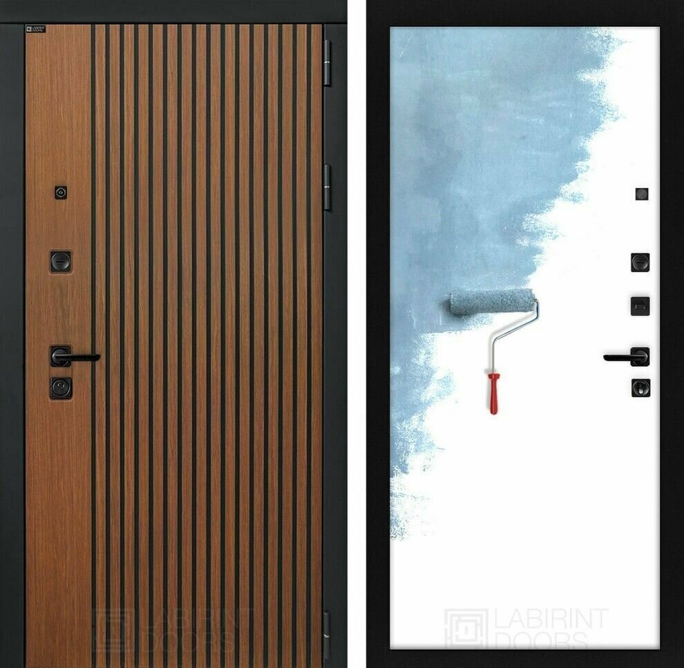 Входная дверь STORM с внутренней панелью 28 , грунт под покраску, размер по коробке 960х2050,правая - фотография № 1