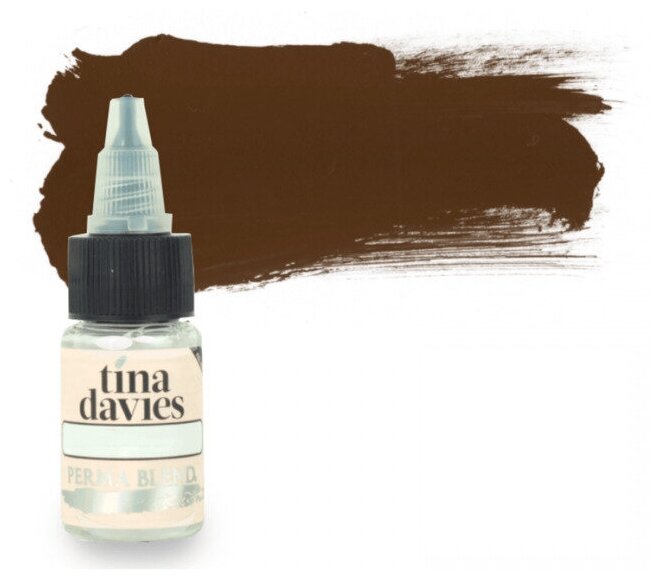 Perma Blend Tina Davies I Love INK 4 Dark Brown Пермабленд пигмент для татуажа для бровей, 15 мл