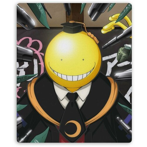 Коврик для мышки прямоугольный Assassination Classroom - Koro-sensei кружка assassination classroom koro attacked heat change 460 мл