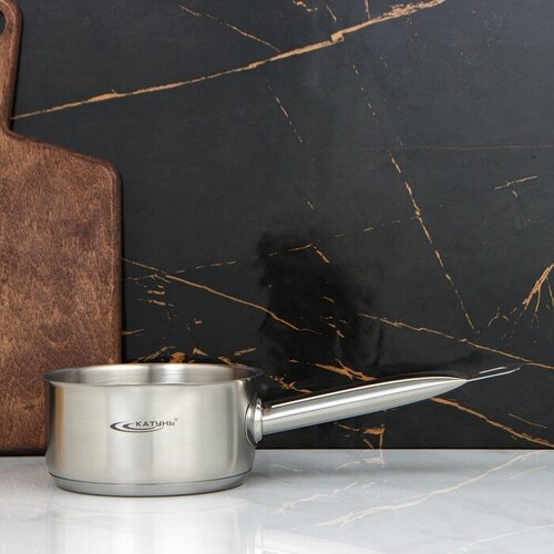 Ковш без крышки Общепит 1 л d 14 см h 7 см металлическая ручка с теплораспределительным слоем 1836₽