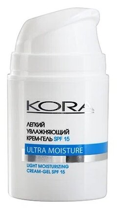 Крем гель для лица KORA "Защита от фотостарения" антивозрастной, солнцезащитный spf, 50 мл