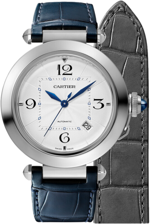 Наручные часы Cartier, синий, белый