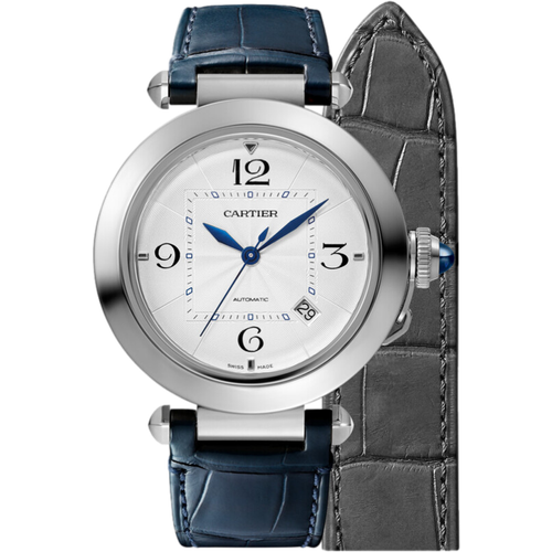 Наручные часы Cartier Cartier Pasha de Cartier WSPA0010, синий, белый