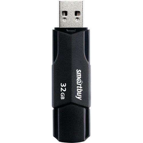 Флеш-диск 32GB SMARTBUY Clue USB 2.0, черный, SB32GBCLU-K /Квант продажи 1 ед./