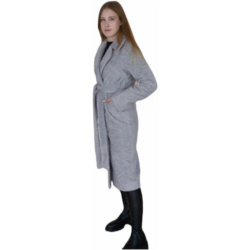 фото Пальто демисезонное, размер 54, серый 365 clothes