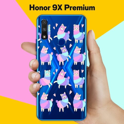 силиконовый чехол цветные ламы на honor 20 pro Силиконовый чехол Цветные ламы на Honor 9X Premium