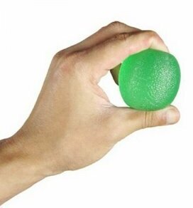 Массажер-эспандер кистевой (мяч силиконовый) полужесткий