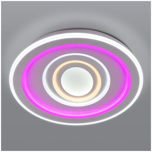фото Потолочный светодиодный светильник с пультом управления 90214/1 eurosvet