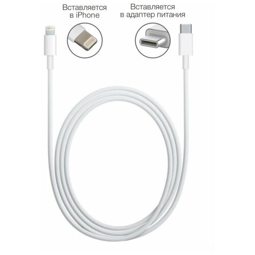 зарядка для iphone/ type-c lightning/разъем usb-c (type-c) быстрая зарядка айфон/ кабель для зарядки