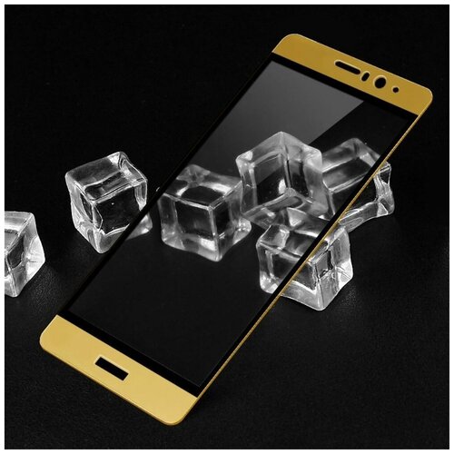 Защитное стекло 3D для Huawei Mate 9 (золотой)