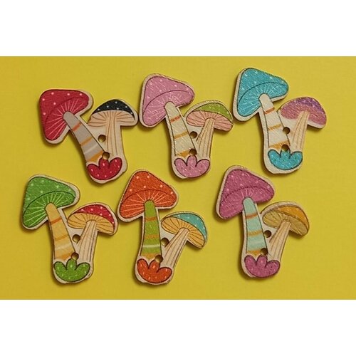 Пуговицы деревянные 