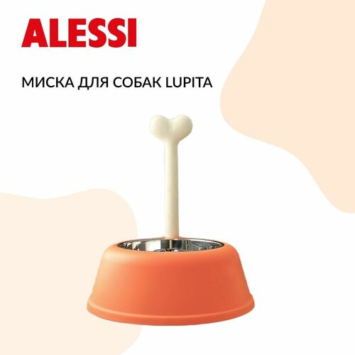 Миска для собак Lupita, Alessi (оранжевая)