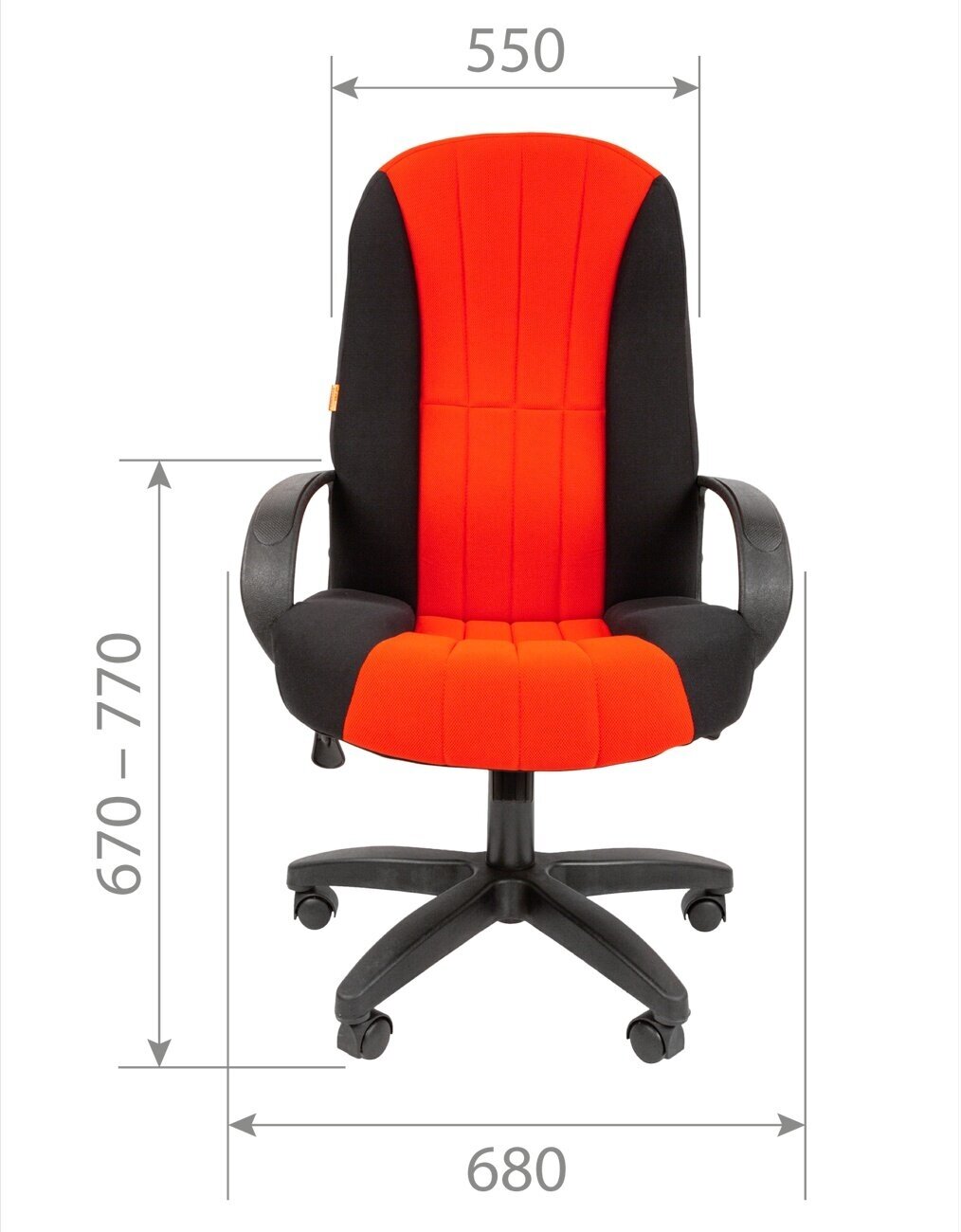 Офисное кресло, кресло руководителя CHAIRMAN 685, ткань, черный - фотография № 4