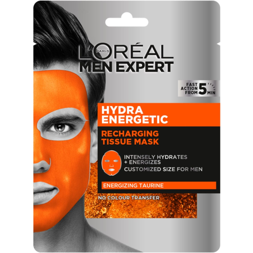 L'Oreal Paris Men Expert маска увлажняющая Hydra Energetic, 68 мл/30 г гель после бритья l oréal paris гель после бритья ледяной эффект восстанавливающий комплекс гидра энергетик men expert