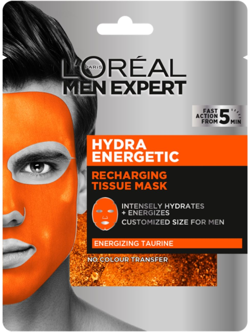 L'Oreal Paris Men Expert маска увлажняющая Hydra Energetic, 68 мл