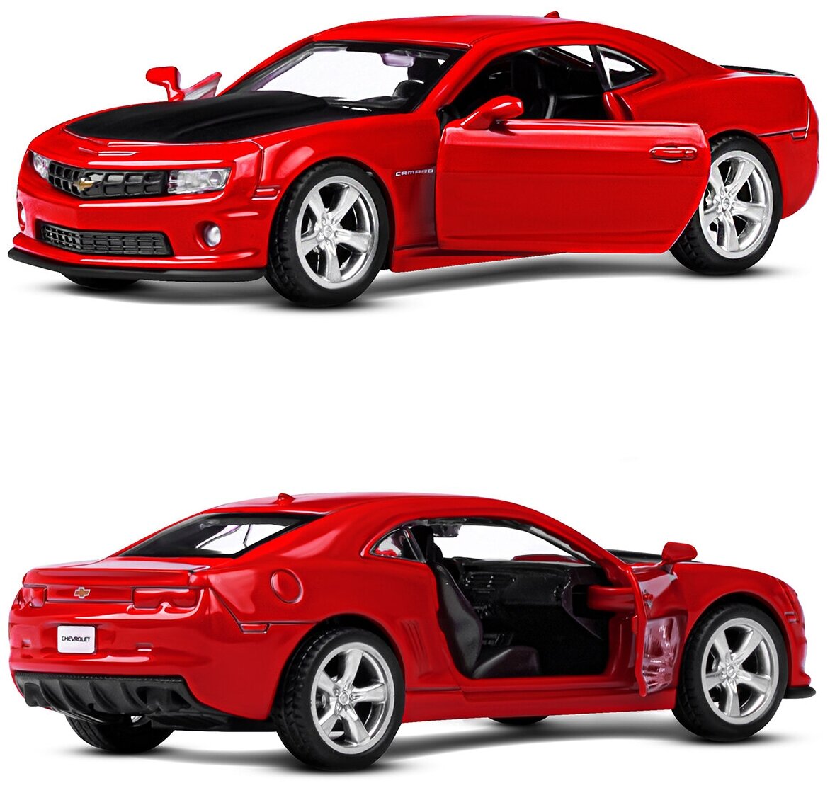 Машинка металлическая инерционная ТМ Автопанорама Chevrolet Camaro SS, М1:43, JB1251557