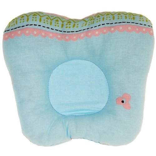 Подушка анатомическая бабочка, цвет микс, поплин/аэрофайбер, 130г/м, хлопок 100%