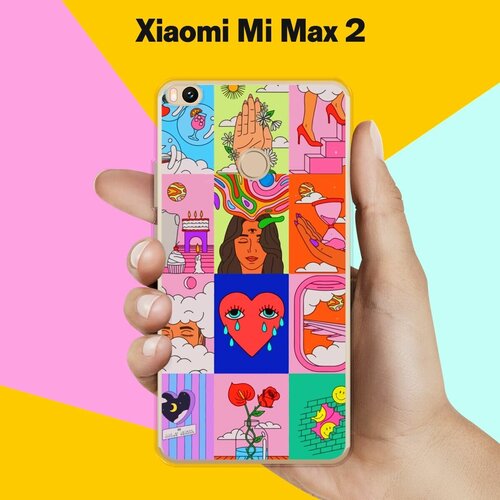 Силиконовый чехол на Xiaomi Mi Max 2 Узор 5 / для Сяоми Ми Макс 2