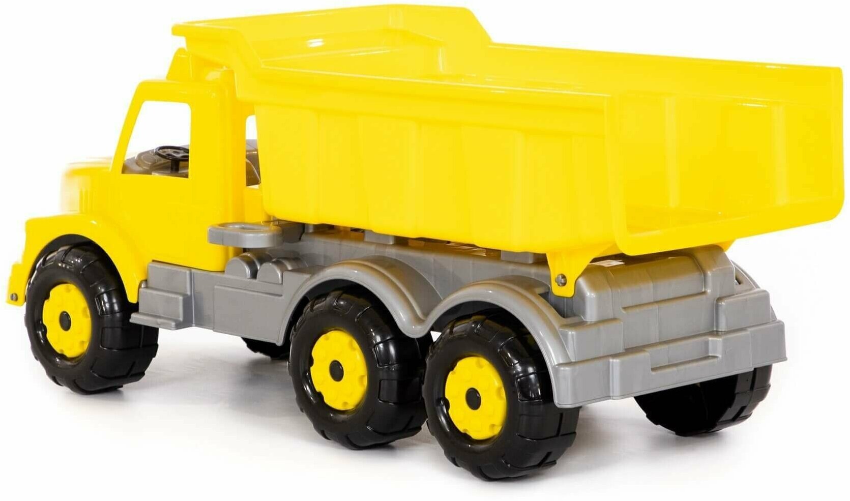 Игрушка полесье машина Буран, самосвал, жёлтый — фото 1