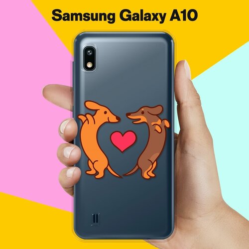 Силиконовый чехол Love Таксы на Samsung Galaxy A10 силиконовый чехол love таксы на samsung galaxy m31s