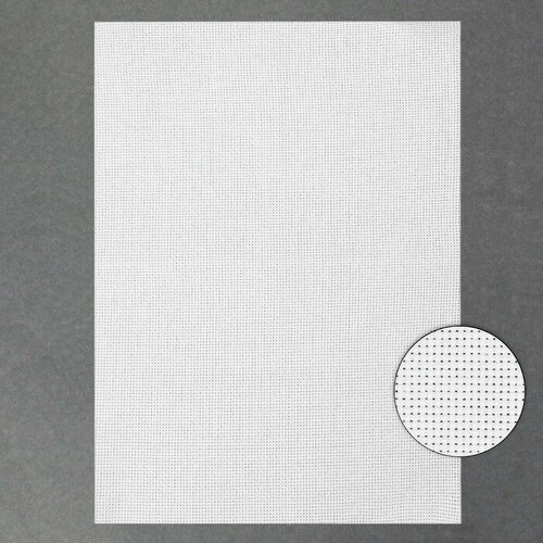 Канва для вышивания №11, 30 × 40 см, цвет белый, 3 штуки