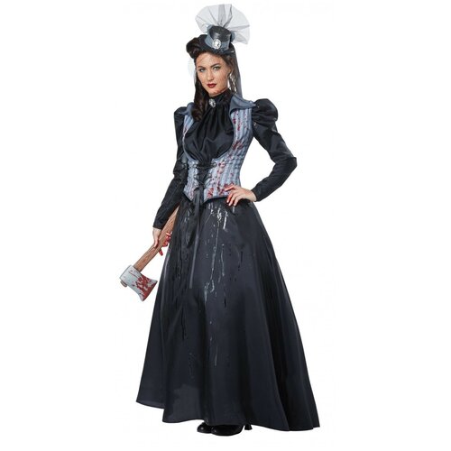 фото Костюм вампирша убийца взрослый california costumes l (46-48) (платье, жилет, мини-шляпка)