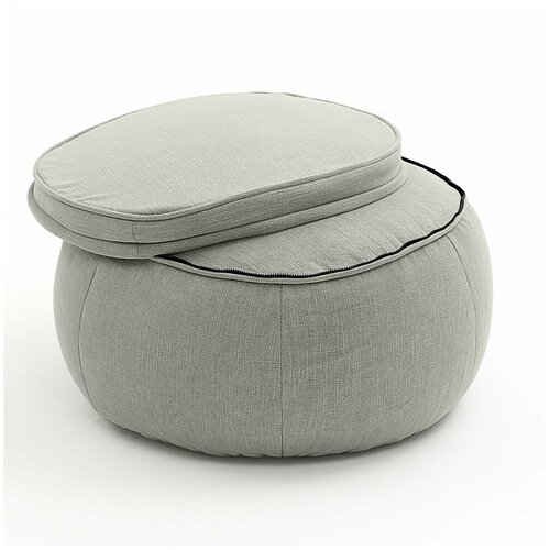 Бескаркасный пуф aLounge - Wing Ottoman - Keystone Grey (шенилл, серый)