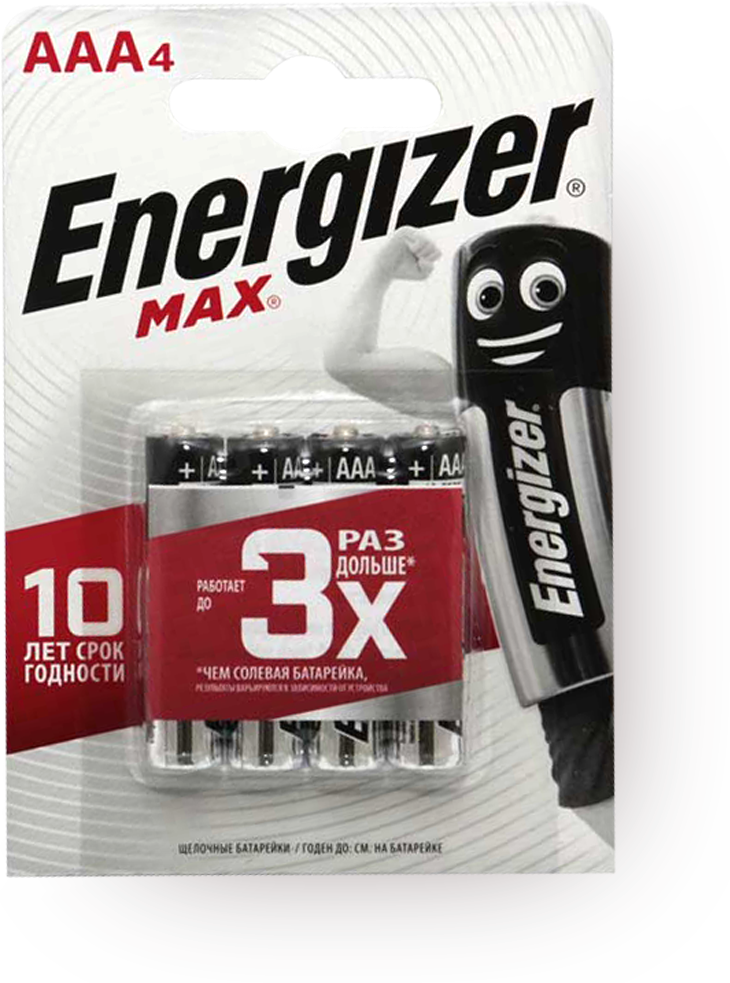 Батарейка Energizer Max AAA/LR03
