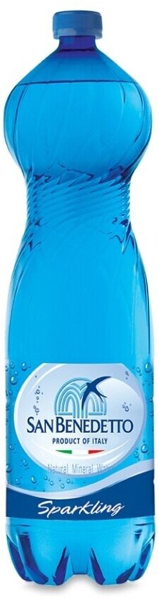 Вода минеральная газированная, пластиковая бутылка, San Benedetto, 1.5 л, Италия