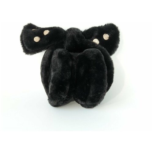 Наушники зимние утеплённые черные с ушками 1 шт 32300₽