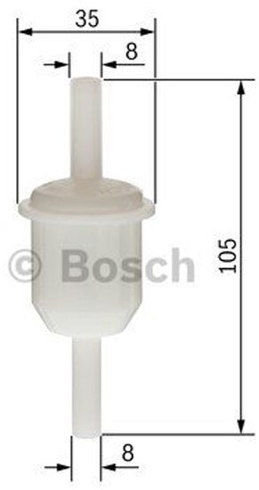 Фильтр топливный Bosch 0450904058 (F4058)