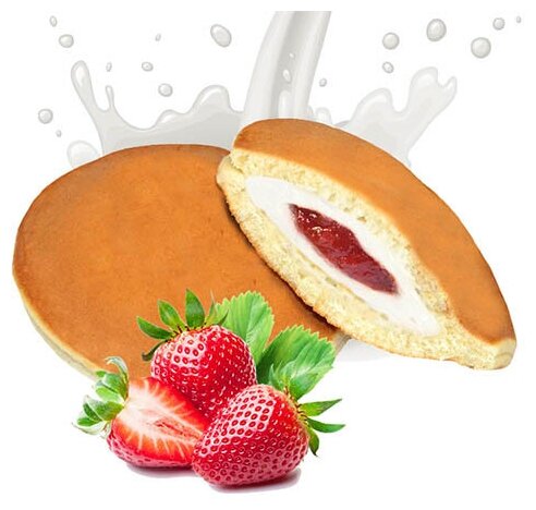 Бисквитное печенье Панкейк с начинкой из ягодно-сливочного крема, Выбор Лакомки, 1,3 кг.