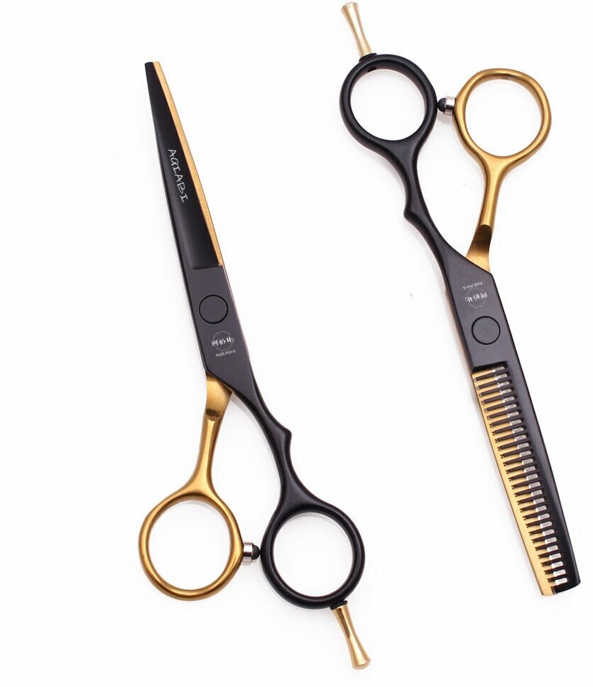 Набор профессиональных ножницы для стрижки и филировки волос. Размер 5,5