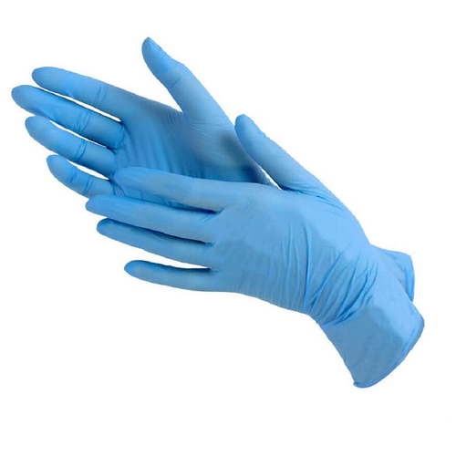 фото Перчатки нитриловые / перчатки одноразовые/ синие/ размер l - 100 шт. mirus group