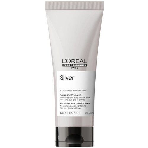 Смываемый уход для седых и обесцвеченных волос LOreal Professionnel Serie Expert Silver Сonditioner 200 млгр 4296₽