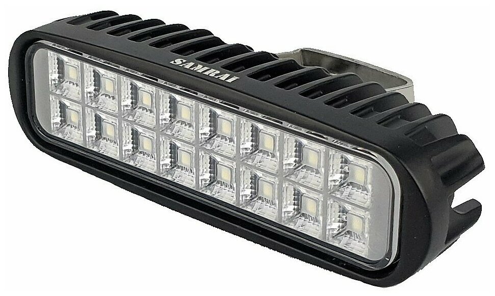 фото Светодиодная фара рабочего света SR-1516F (EMC) 16 Вт прямоугольная (Flood)/ 9-32в Samrai Lights