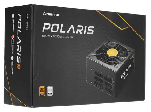 Блок питания ATX Chieftec POLARIS 1050W, active PFC, 80+Gold, 140mm fan - фото №2