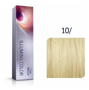 Wella, Крем-краска Illumina Color 10/ Яркий блонд, 60мл