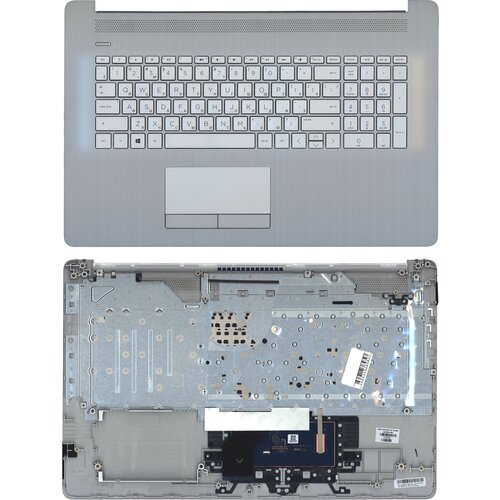Клавиатура для ноутбука HP 17-BY 17-CA топкейс серый 5080₽
