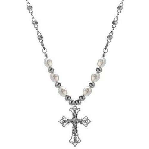 фото Ожерелье жемчужное с крестом филькина грамота
