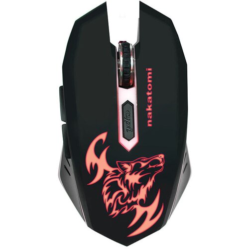 Мышь беспроводная Nakatomi MROG игровая 6 кнопок USB подсветка питание АА 146600₽