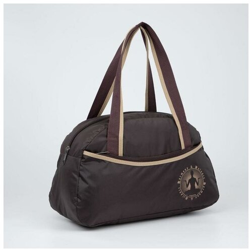 фото Сумка спортивная, отдел на молнии, наружный карман, цвет коричневый mikimarket