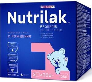 Смесь Nutrilak Premium 1, с 0 до 6 месяцев, 1050 г