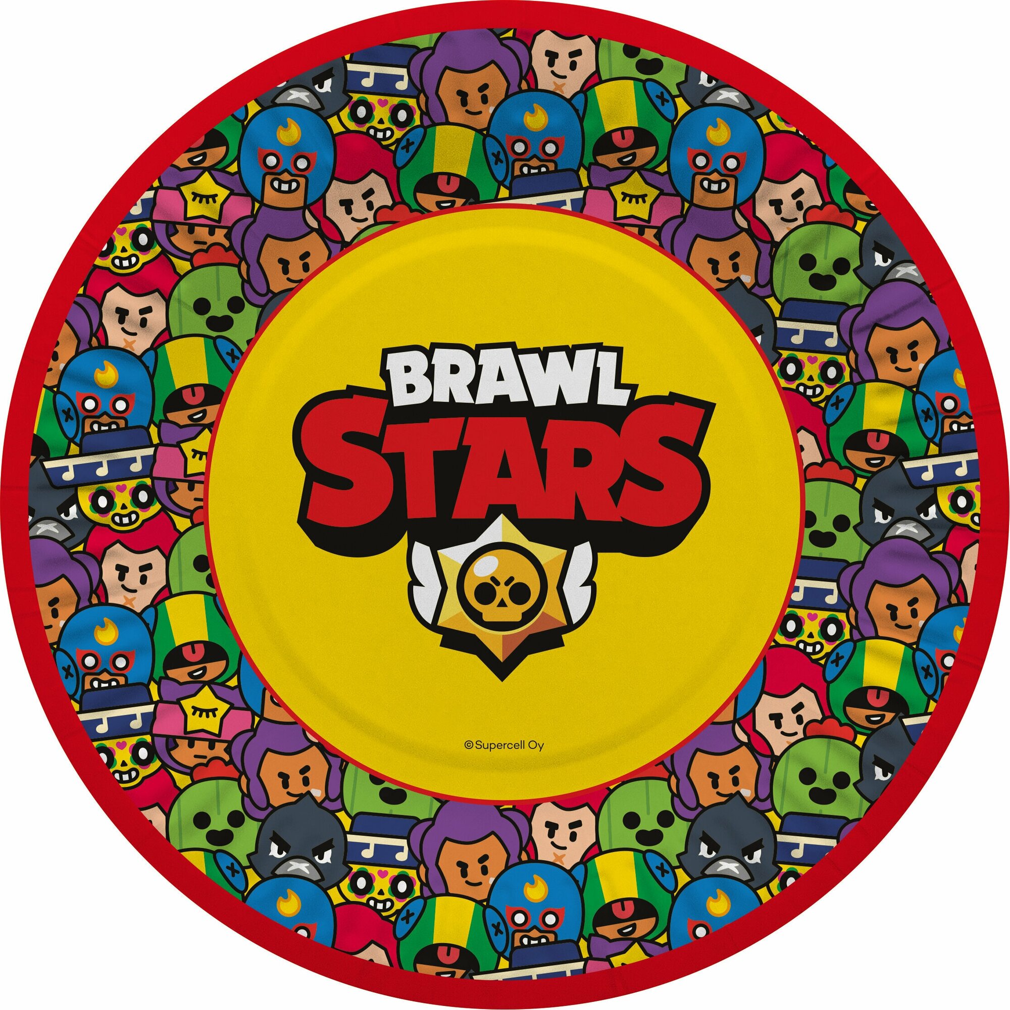 Тарелки одноразовые Brawl Stars (Бравл Старс) 23 см набор 6 шт. - фотография № 4