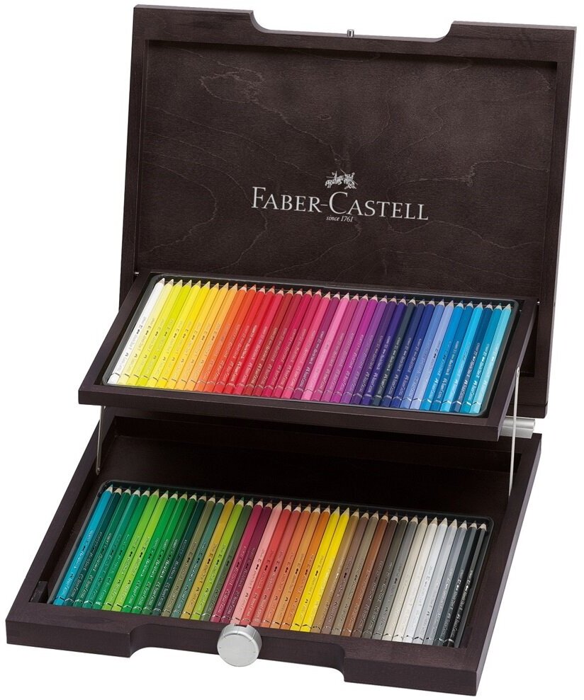 Акварельные карандаши Faber Castell Подарочный набор акварельных карандашей 72 цветов Albrecht Durer в деревянном пенале