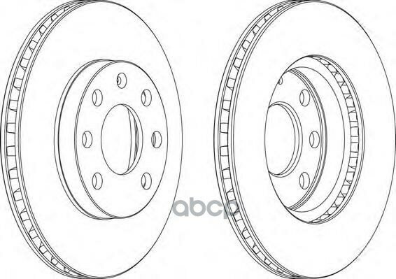 Диск Тормозной Передний (Вент) 236Мм Nexia, Lanos, Vectra A, Astra F Ddf151 Ferodo арт. DDF151