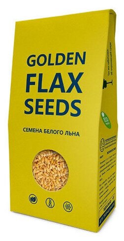 Семена льна, Компас Здоровья, белые, "Golden flax seeds", 150 г