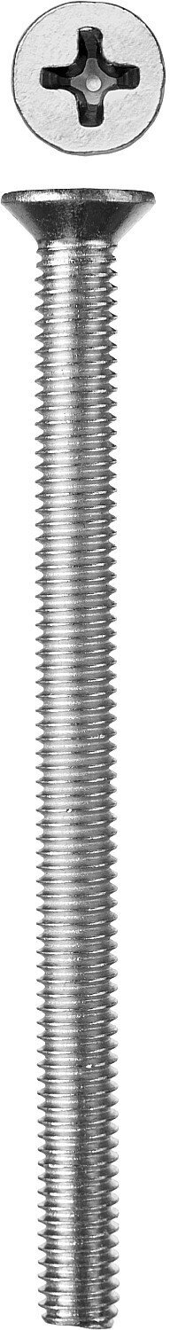 ЗУБР DIN 965 кл. пр. 4.8, M6 x 90 мм, винт с потайной головкой, цинк, 5 кг (303110-06-090)